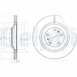 DELPHI BG4292C | Fren Diski (Çiftli Paket)-Boyalı, Delikli