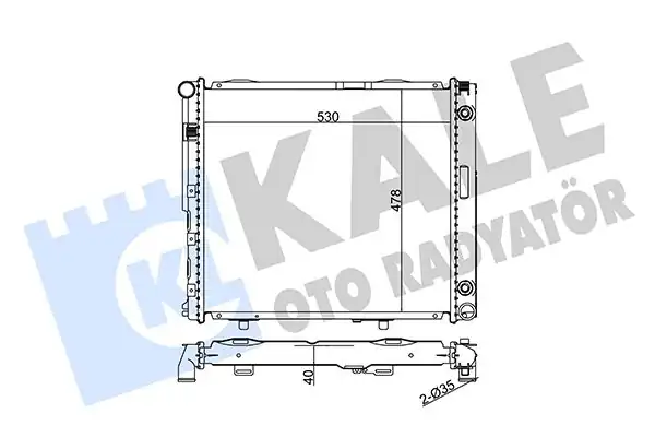 KALE 346160 | Motor Su Radyatörü Mercedes Benz W124 S124 85 93 Klimalı
