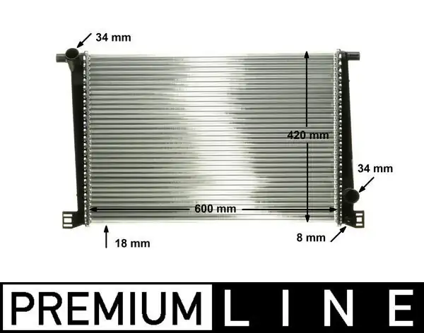 MAHLE CR1123000P | Su Radyatörü Mini Cooper R55 R56 R57 R58 R60 R61 06 17 N12 B14a