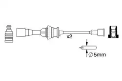 BOSCH 0986357266 | Buji Kablosu Mazda 323 1.5 1998-2001 | 1 Adet