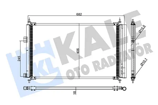 KALE 390000 | Klima Radyatörü Toyota Rav4 A3 2 0 2 2 D4d 2005 2013