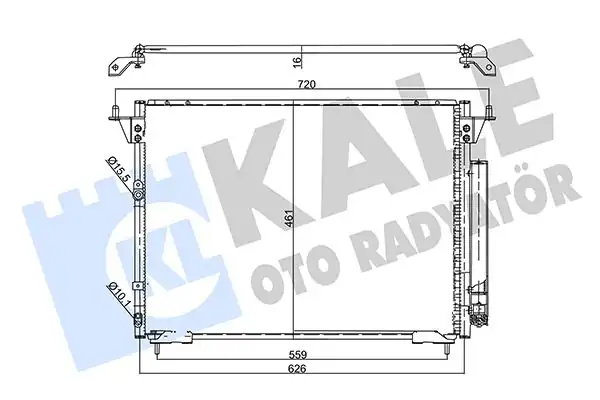 Kale Radyatör 357895 Klima Radyatörü Kondenser Toyota Hiace 2 5 Commuter V 2 5 Hiace V 06