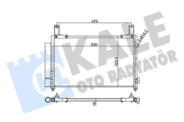 KALE 345165 | Klima Radyatörü Chevrolet Matız Spark 0 8 1 0 M200 M250 05