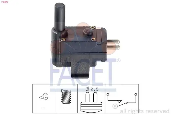 FACET 7-6077 | Geri Vites Müşürü Mercedes 190 W201 86 93 W124 85 93 W126 85 91 W140 91 98