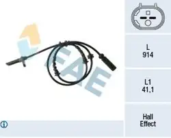 FAE 78334 | ABS Sensörü Arka BMW M54 N52 N62 N63 E60 E64 F01 F02 F03 F04