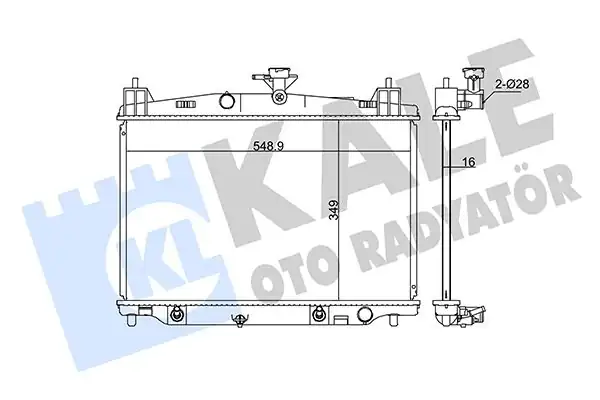 KALE 347890 | Su Radyatörü Mazda 2 1 3 1 5 16v 07 Otomatik