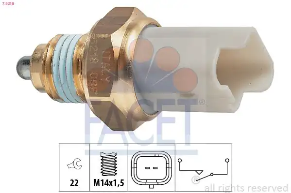 FACET 7-6218 | Geri Vites Müşürü Fiat Scudo Berlingo P208 P308 P3008 P508 Partner C2 C3 C4 C5 Rcz Ds3 1 6 2 0 Hdi