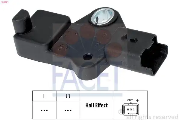 FACET 9-0671 | Krank Mili Sensörü 308 3008 407 508 5008 Expert Rcz C4 II C5 III Ds4 Ds5 Jumpy 2 0hdi