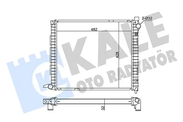 KALE 359400 | Motor Su Radyatörü Land Rover Freelander İ 2 0 D 98 06