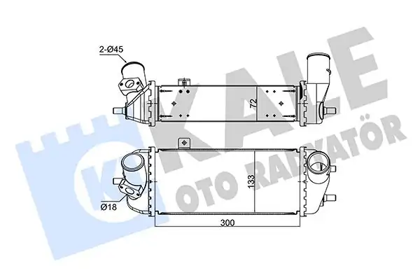 Kale Radyatör 354135 Turbo Radyatörü İntercooler Hyundai İ20 1 4 1 6 CRDI 08 12 İx20 11 Kia Soul 1 6crdi 08 12