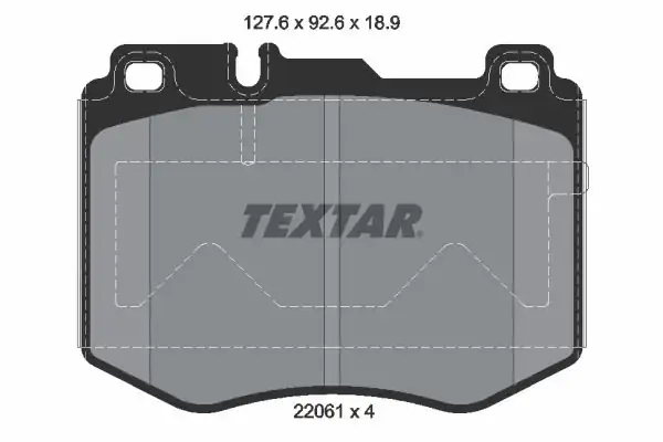 TEXTAR 2206101-205-213 | Ön Fren Balatası GLC 253 AMG Sport