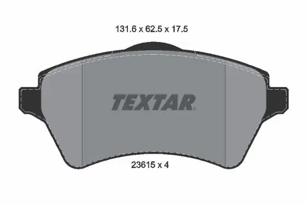 TEXTAR 2361501 | Fren Balatası Freelander İ Ön 00 06