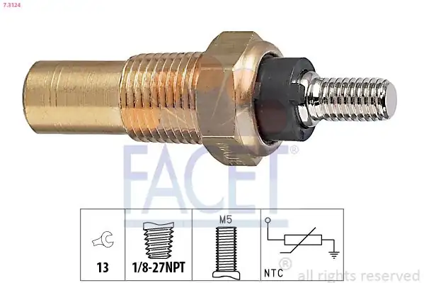 FACET 73124 | Sıcaklık Sensörü Ford Escort Fiesta 13 14 16