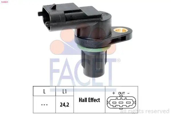 FACET 90651 | Eksantrik Mil Sensörü Volvo C30 C70 II S60 II S80 II V60 İ