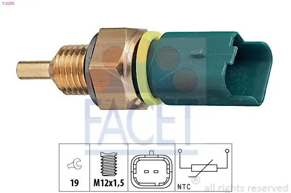 FACET 73276 | Hararet Müşürü Berlingo Fiorino Corolla Opel Crossland X Corsa F Partner Jumpy Scudo 206 307