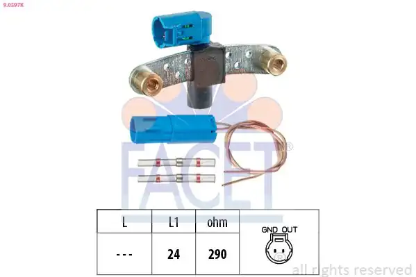 FACET 90597K | Krank Mil Sensörü Renault Clio II Kangoo Megane İ Laguna 1 4 1 8 K7m