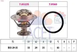 FACET 78323 | Termostat 83C Peugeot Partner Fiat Scudo 19D 20 JTD 95 Xud9 Dw8 Dw8b