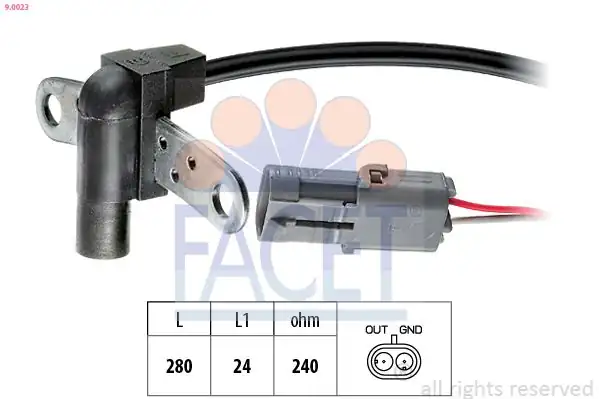 FACET 90023 | Krank Devir Sensörü Renault Clio İ Laguna İ Megane İ R19 E7f E7j K7m F3p