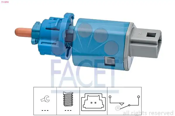 FACET 71274 | Debriyaj Pedal Müşürü Renault Fluence Megane II 2fisli