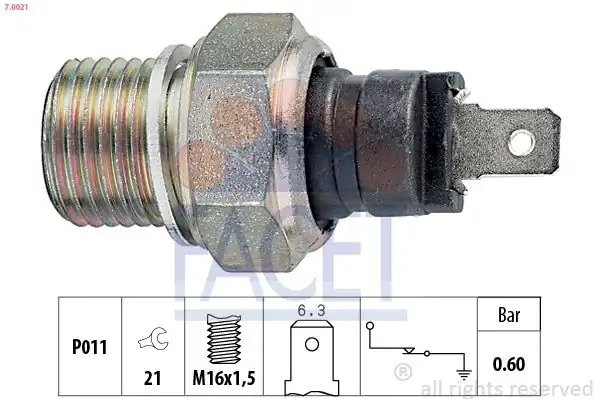 FACET 70021 | Yağ Müşürü Peugeot P106 P306 Partner 96 15 Tu3 2