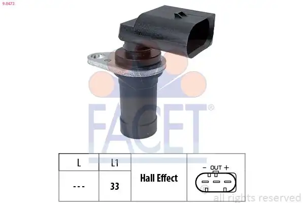 FACET 90472 | Krank Mil Sensörü Bmw E36 E46 E39 E60 E83 E53 M 50 52 54