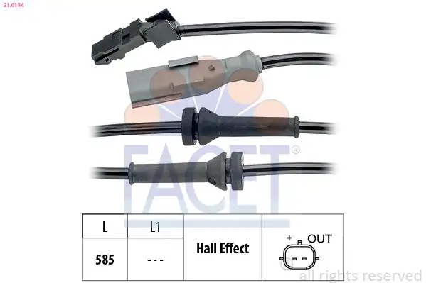 FACET 210144 | ABS Sensör Kablo Arka Sol Renault Kangoo III Cıtan