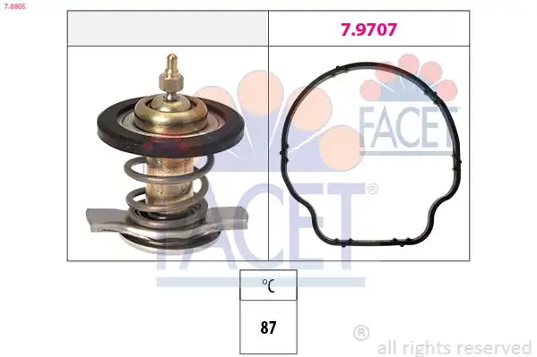 FACET 78805 | Termostat 87c Mercedes W203 W204 C320 CDI W211 E280 E300 E320 CDI