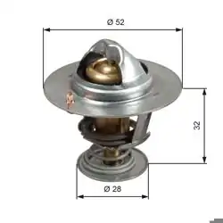 GATES TH50292G1 | Termostat Ford B-Max Focus Fiesta Mondeo Courier Connect 1.0 92°C