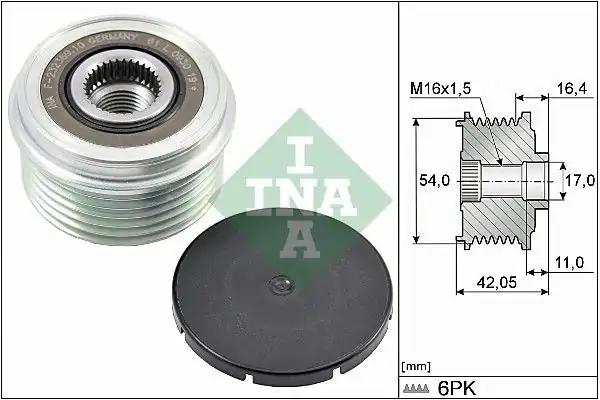 İna 535028510 Alternatör Kasnağı Land Rover 2 2d Discovery Sport4 4 14 Evoque 11