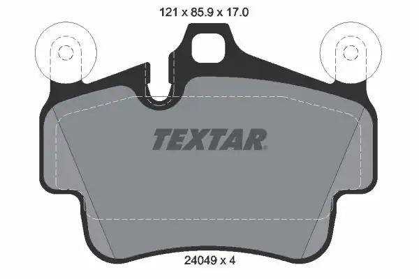 TEXTAR 2404901 | Fren Balatası VW Porsche 911 Carrera Ön