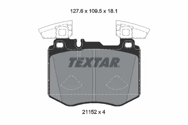 TEXTAR 2115201 | Fren Balatası Ön 253 W253 Bm 16