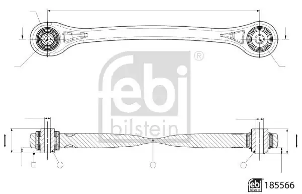FEBI 185566 | Sol Arka Travers Bağlantı Kolu Audi