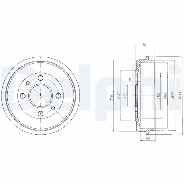 DELPHI BF200 | Kampana Arka Fiat 500 500c Brava Bravo İ Panda Punto Tempra Tipo Ford Ka Lancıa Delta II