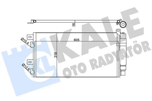 KALE 384700 | Klima Radyatörü Kondenser Mini Cooper R50 R52 R53 01 07