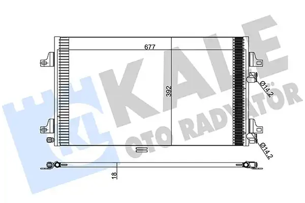 KALE 382500 | Klima Radyatörü Renault Laguna II 01 05 1 6 1 8 2 0 16v 1 9 dCi