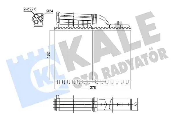 KALE 346465 | Kalorifer Radyatörü Bmw 5 Serisi E34 88 97 954837