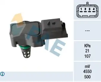 FAE 15212 | Hava Basınç Sensör P308 P3008 P5008 P207 Partner Tepe C4 C4 Picasso Ds3 C3 Picasso Berlingo III Mini