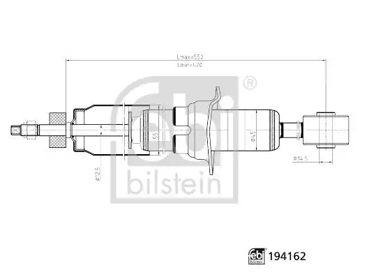 Febi Bilstein 194162 Amortisör Ön Sağ Sol Toyota Hilux Kun25 05 15 4x4