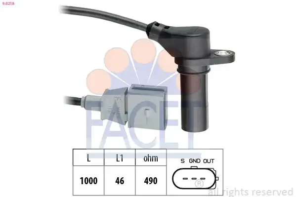 FACET 9-0218 | Krank Devir Sensörü Passat 97 05 A4 99 08 A6 98 05 Superb 02 08