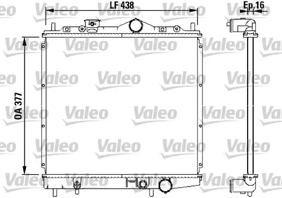 Valeo 731647 Motor Su Radyatörü Mitsubishi Colt Lancer 1990 1995 Manuel