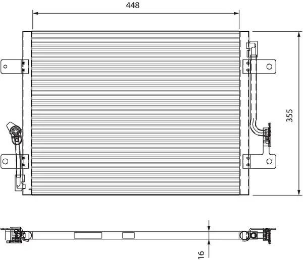 Valeo 818066 Kondanser Fiat Palio 1 2 06 98