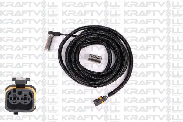 KRAFTVOLL 05090630 | ABS Sensörü Kampana Tip 3500 mm B Tipi Siyah Fiş Spiral Korumali Man Truck Tgm