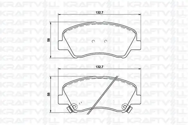 KRAFTVOLL 07010090 | Ön Fren Balatası Hyundai Accent Blue 2011- / Kia Rio 2011-