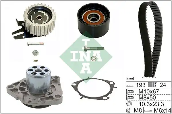 İna 530056130 Eksantrik Triger Rulman Kiti Devirdaim Suzuki Vitara 1 6 Ddıs 15 Sx4 1 6 Ddıs 13 Fiat Doblo Linea