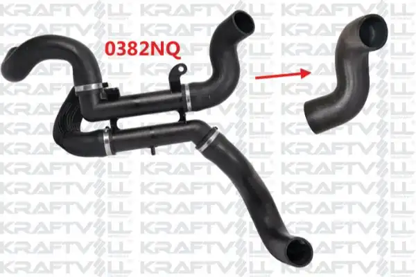 KRAFTVOLL 10031508 | Turbo Hortum C5 II C5 III P407 İntercoll Radyatorun Ustune Gelen 0382rx