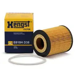 HENGST E610HD38 | Yağ Filtresi Opel Astra G/Vectra B-C/Omega B, Zafira A X18XE/X25XE