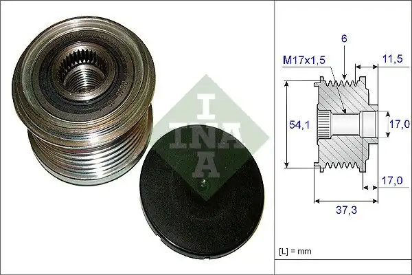 İna 535014910 Alternatör Kasnağı 08 Prt Exrt Sct Jpy 407 C4 C5 C8 Brl 1 6hdi 2 0hdi For Mitsubishi