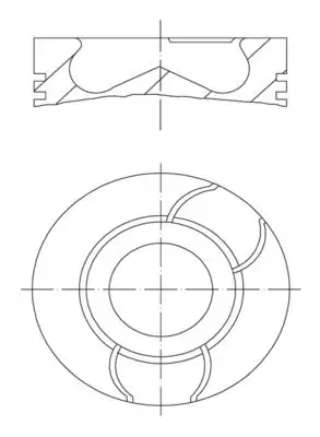 MAHLE 0400302 | Piston Segman 73 70mm 0 50 206 Dv4 Hdi 8v