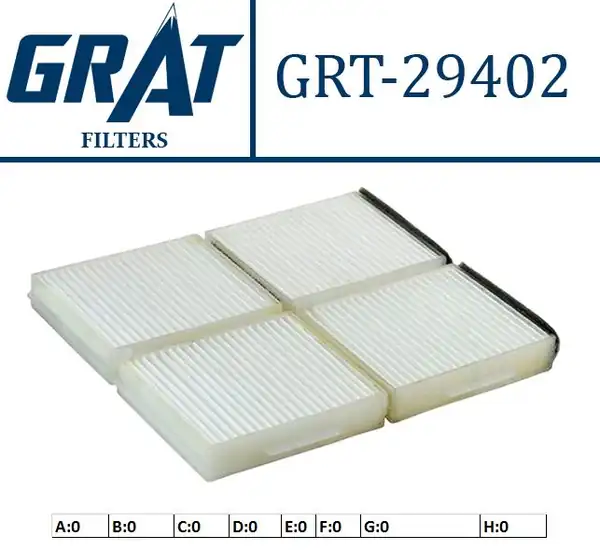 GRAT 29402 | Kabin Filtresi Çiftli Mazda 323 Familya 98 02 626 97 02