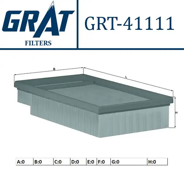 GRAT 41111 | Hava Filtresi Nissan Primera 1 9dci 02